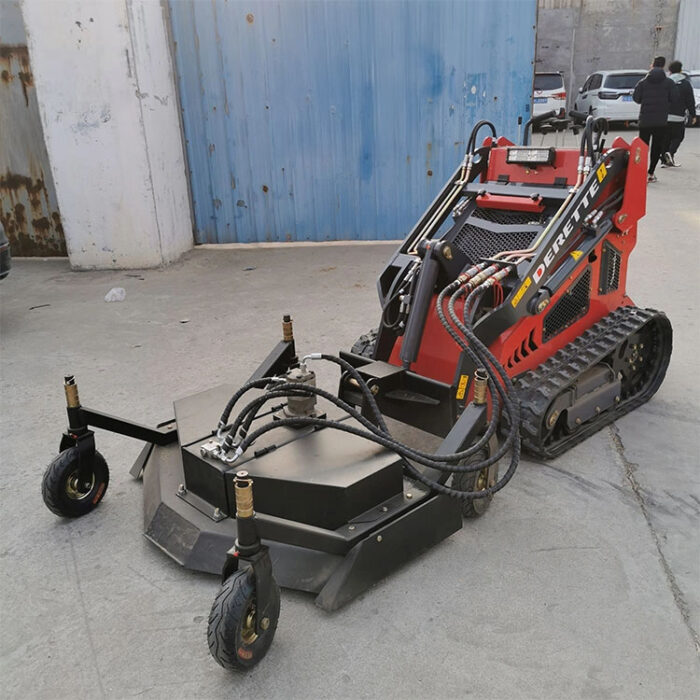 Derette Lawn Mower attachment for mini skid steer loader