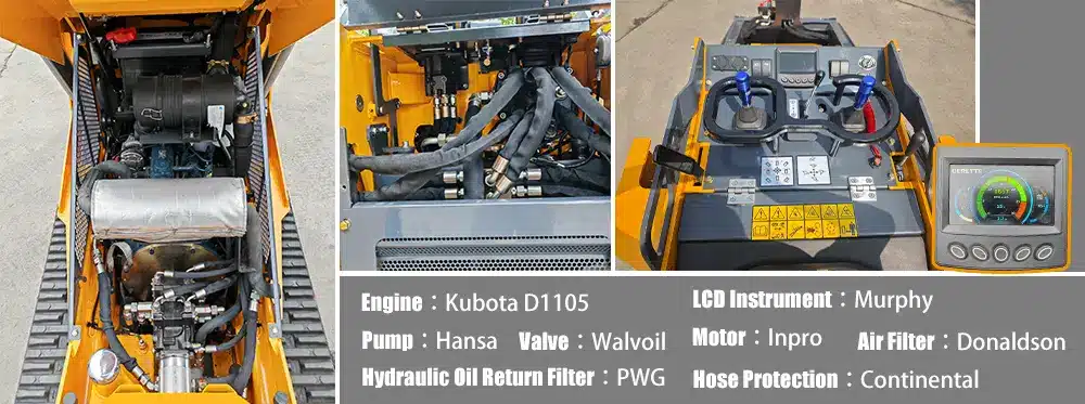 The 900mm narrow body Derette XC1100 navigating a residential side gate for backyard landscaping.