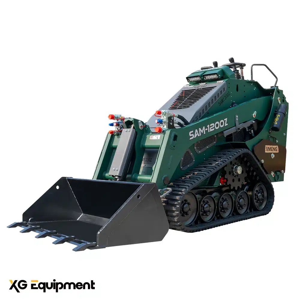 VMENG SAM-1200Z wide loader with a 41-inch width for maximum stability on commercial jobsites.