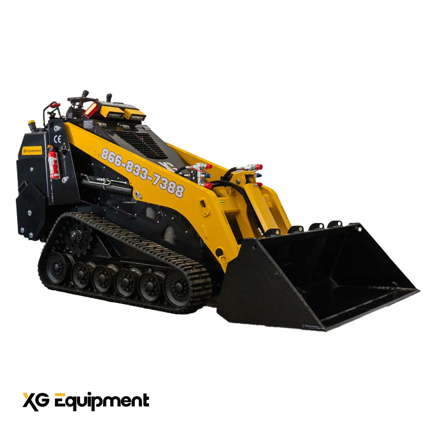 The Common Industry Interface (CII) system on the SAM-1950Z for attachment versatility / skid steer loader by XG Equipment
